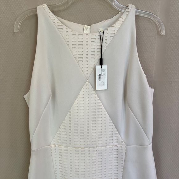 Milly Paneled Sheath Dress Off White Sz12 NWT - Picture 2 of 16